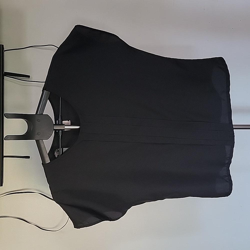 Women's Vintage R & J Sleeveless Blouse, Color Black, Size L